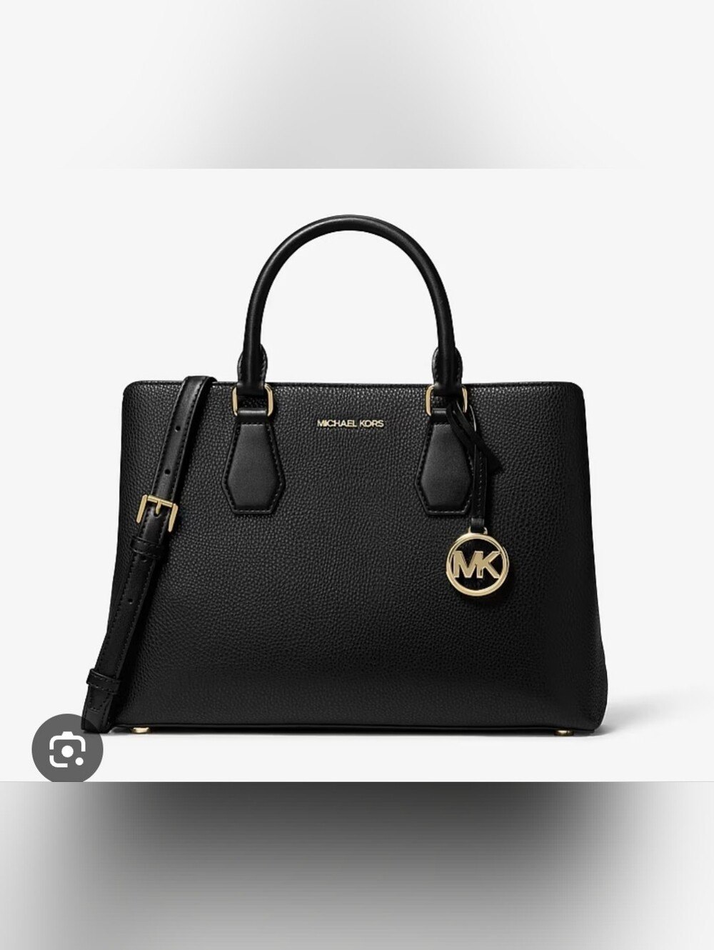 Michael Kors Camille large pebbled leather satchel